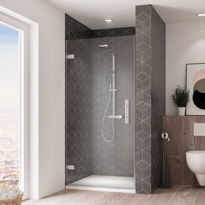 Breuer Avanta Drehtür für Nische, rahmenlos, Anschlag links, Sondermaß