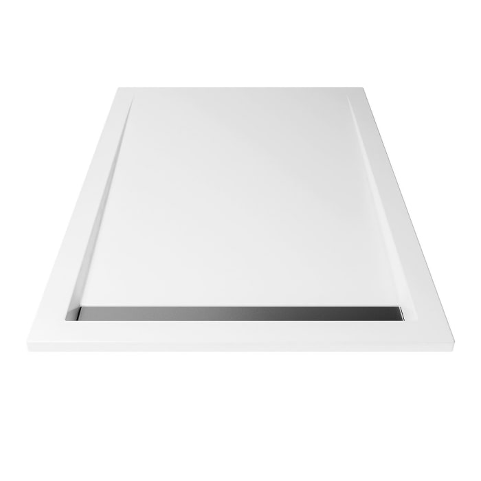 Breuer Duschwanne Classic Line extra flach mit Ablaufrinne schmal 90 x 140 cm