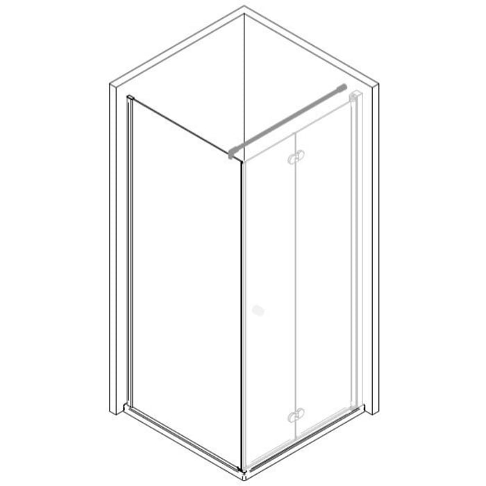 Breuer ELANA KOMFORT Seitenwand links SW 90 cm, mit CER+ Beschichtung