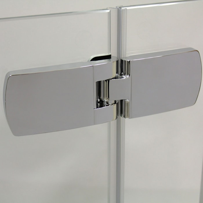 Breuer Avanta Pendeltür mit Festteil für Seitenwand 90 cm, Anschlag links