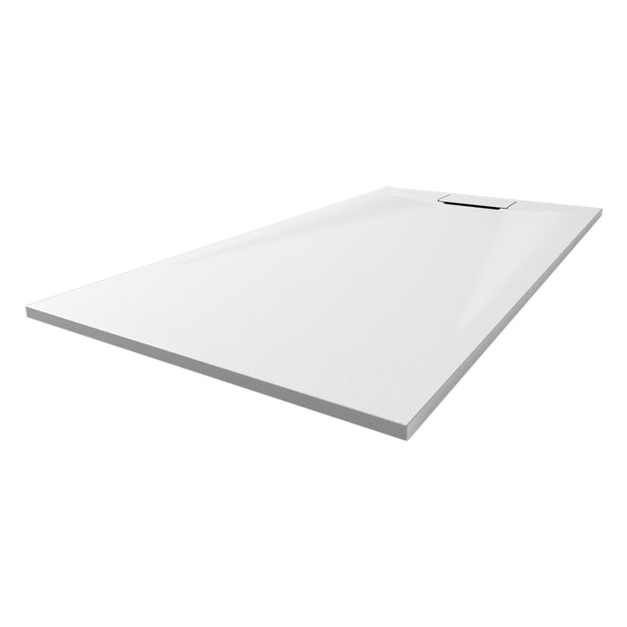 Breuer Lite-Line Steinoptik Rechteckduschwanne 80 x 100 cm