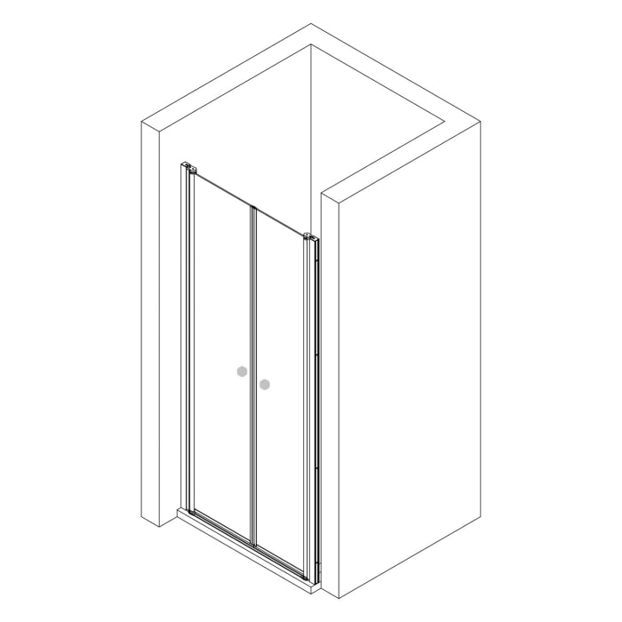 Breuer ELANA 2.0 Pendeltür für Nische 100 cm