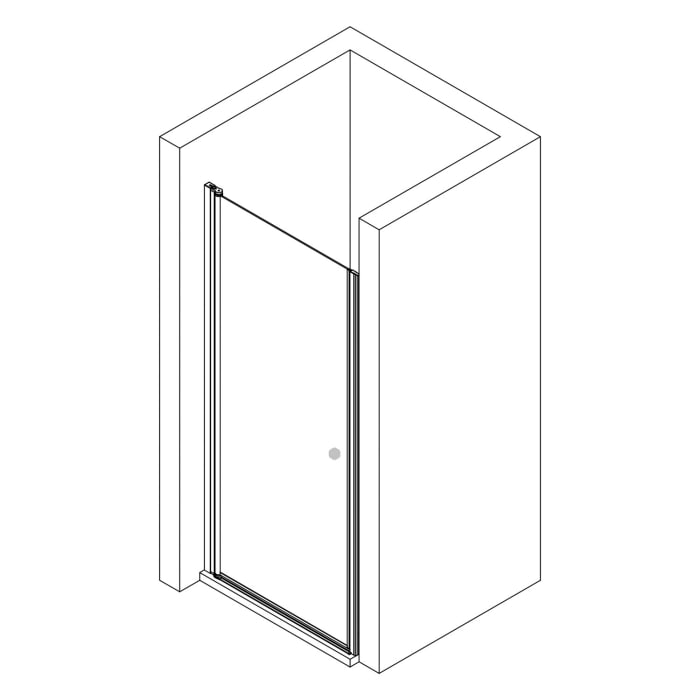 Breuer ELANA 2.0 Drehtür 90 cm Anschlag links für Nische