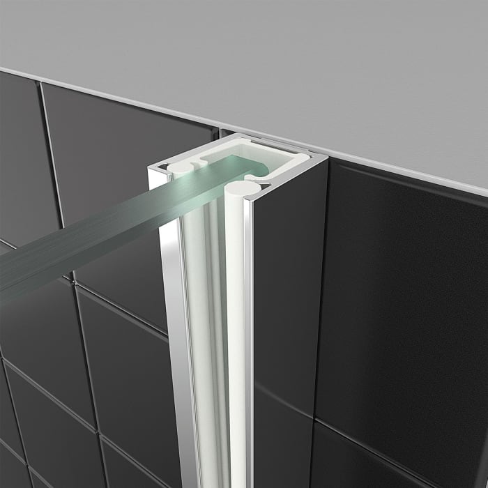 Breuer Panorama Duschwand alleinstehend 140 cm