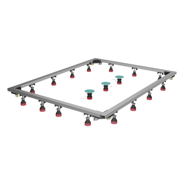 Breuer Lite-Line Steinoptik Einbaurahmen 70-120 x 70-180 cm, höhenverstellbar 5,5-19 cm