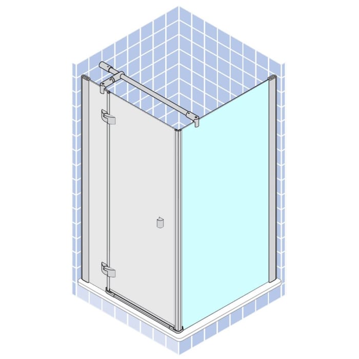 Breuer Espira Seitenwand für Drehtür SW 80 x 195 cm, mit CER+ Beschichtung