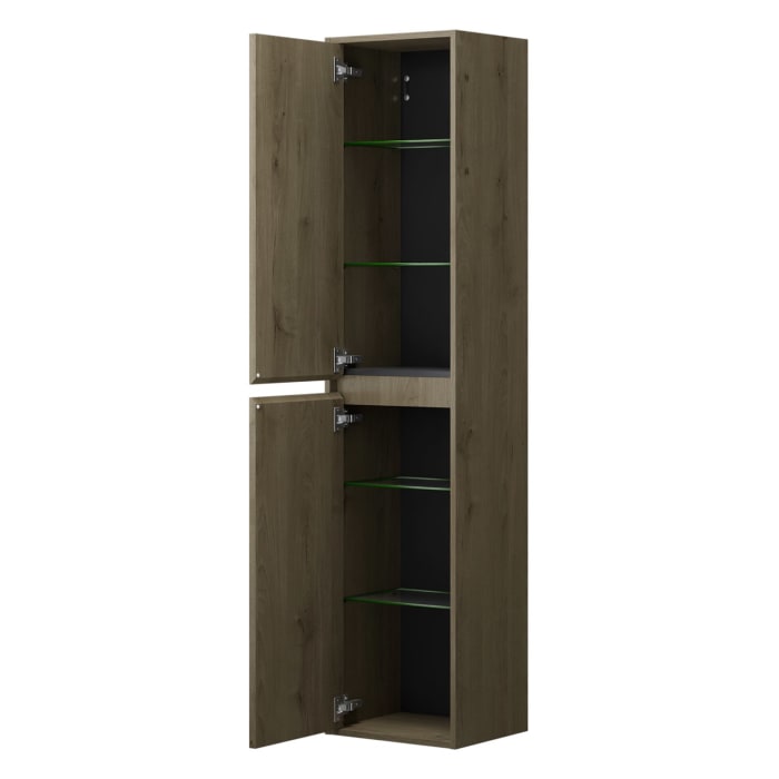 burgbad Devio Hochschrank 40 x 33 x 176 cm, Türanschlag links