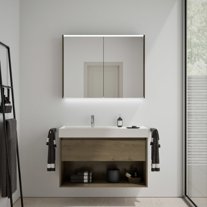burgbad Devio Spiegelschrank 100 x 76,5 cm