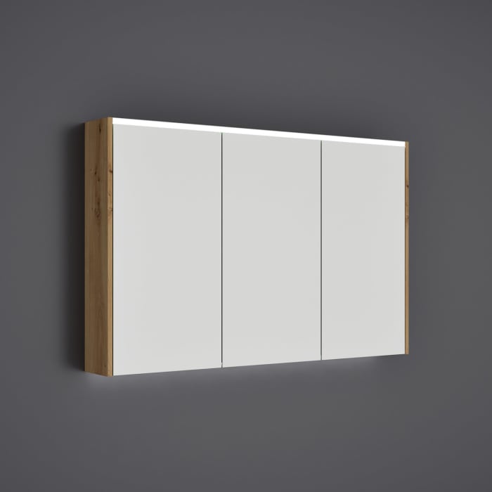 burgbad Devio Spiegelschrank 120 x 76,5 cm, Doppeltür links