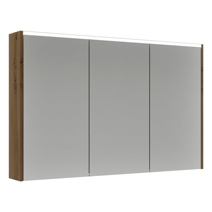 burgbad Devio Spiegelschrank 120 x 76,5 cm, Doppeltür rechts