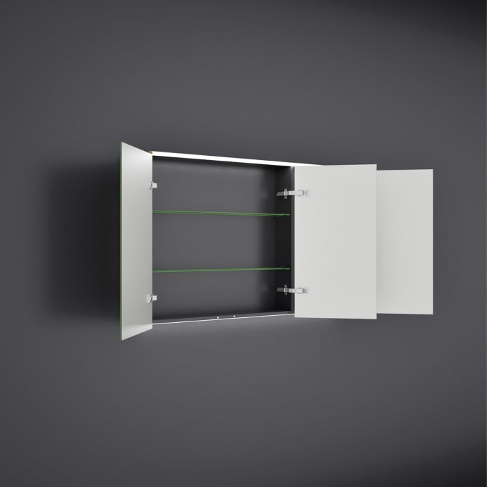 burgbad Devio Spiegelschrank 120 x 76,5 cm, Doppeltür links