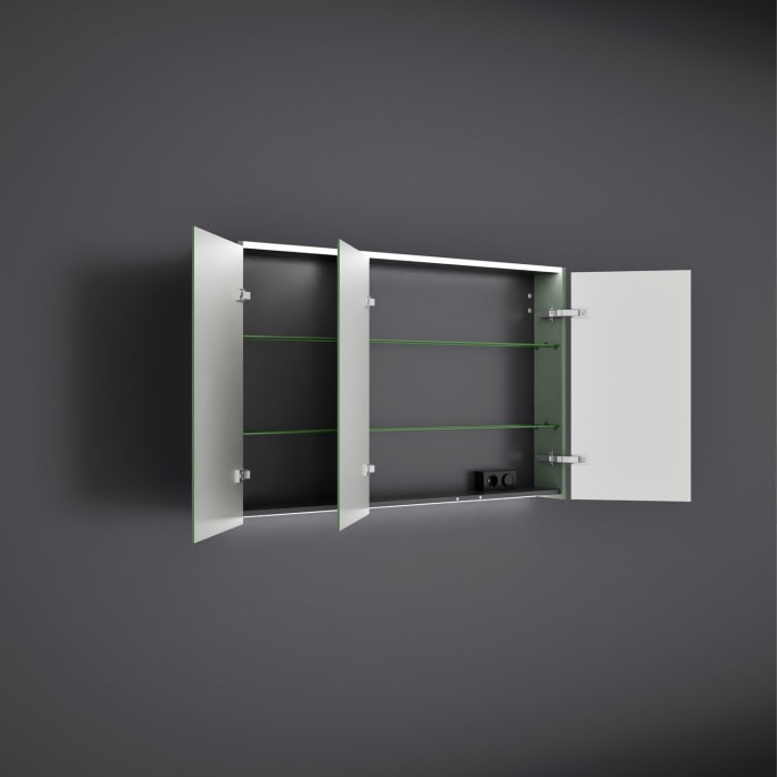 burgbad Devio Spiegelschrank 120 x 76,5 cm, Doppeltür rechts