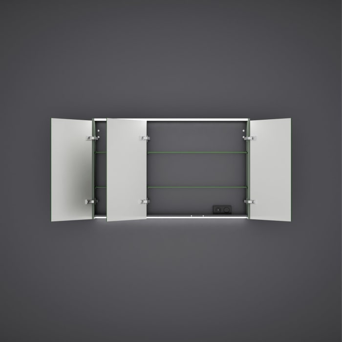 burgbad Devio Spiegelschrank 120 x 76,5 cm, Doppeltür rechts