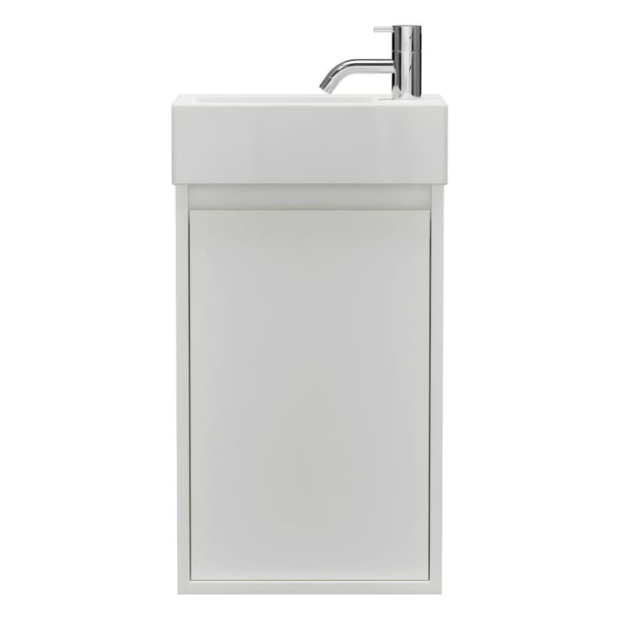 burgbad Devio Keramik-Waschtisch mit Unterschrank 37 cm, Türanschlag rechts