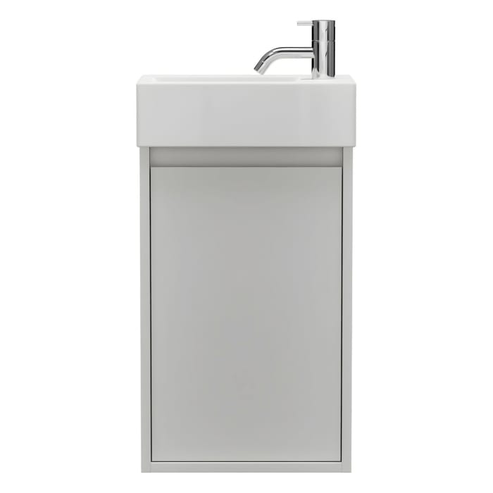 burgbad Devio Keramik-Waschtisch mit Unterschrank 37 cm, Türanschlag rechts