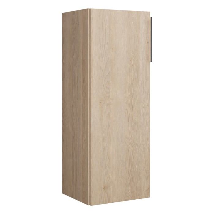 burgbad Eqio Halbhoher Schrank 35 x 32 x 96 cm Links, mit Griffleiste G0251