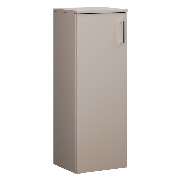 burgbad Eqio Halbhoher Schrank 35 x 32 x 96 cm Links, mit Stangengriff P95