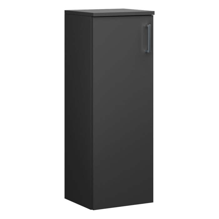 burgbad Eqio Halbhoher Schrank 35 x 32 x 96 cm Links, mit Stangengriff P95