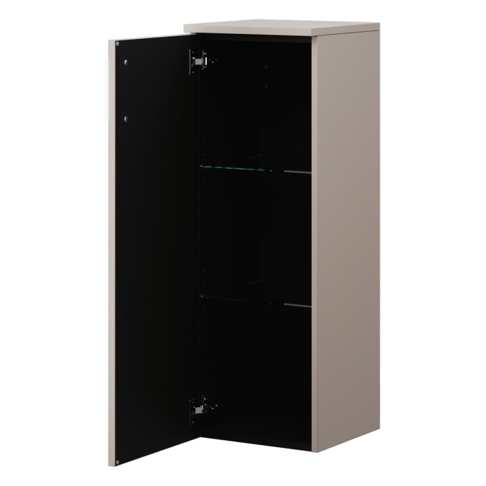 burgbad Eqio Halbhoher Schrank 35 x 32 x 96 cm Links, mit Stangengriff P95