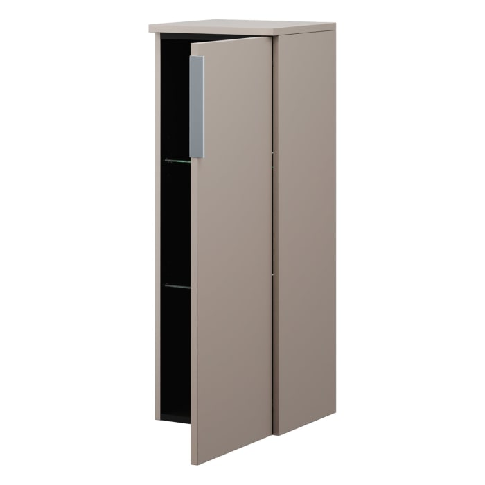 burgbad Eqio Halbhoher Schrank 35 x 32 x 96 cm Rechts, mit Griffleiste G0251