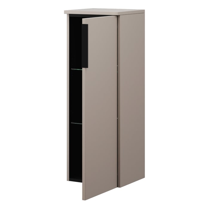 burgbad Eqio Halbhoher Schrank 35 x 32 x 96 cm Rechts, mit Griffleiste G0252