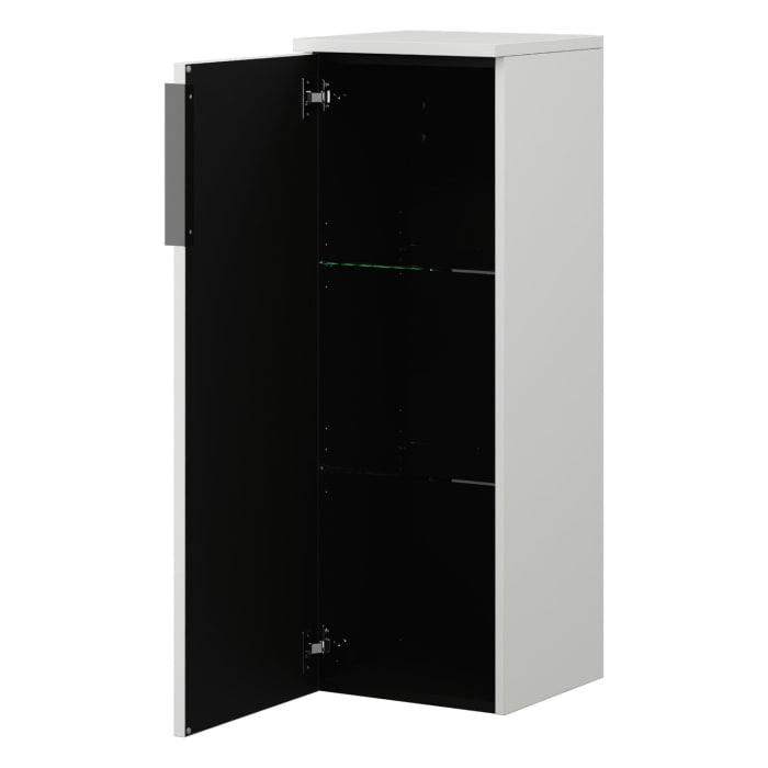 burgbad Eqio Halbhoher Schrank 35 x 32 x 96 cm Links, mit Griffleiste G0252