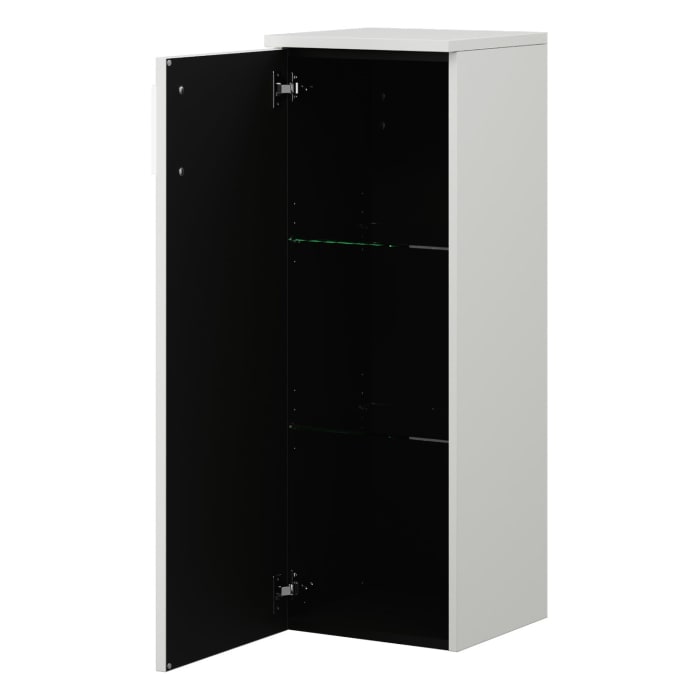 burgbad Eqio Halbhoher Schrank 35 x 32 x 96 cm Links, mit Stangengriff P95