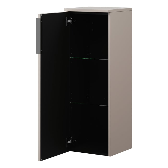 burgbad Eqio Halbhoher Schrank 35 x 32 x 96 cm Links, mit Griffleiste G0252