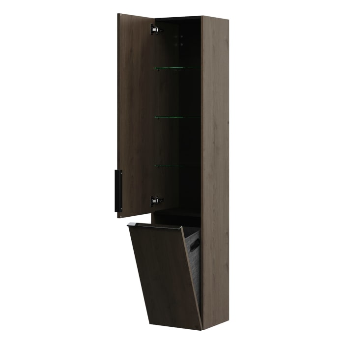 burgbad Eqio Hochschrank 35 x 32 x 176 cm Links, mit Griffleiste G0251