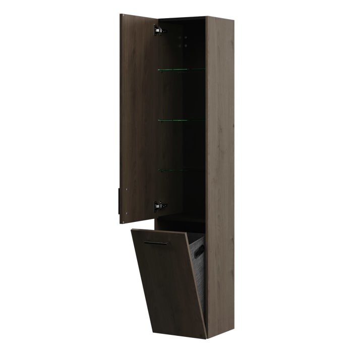 burgbad Eqio Hochschrank 35 x 32 x 176 cm Links, mit Stangengriff P95