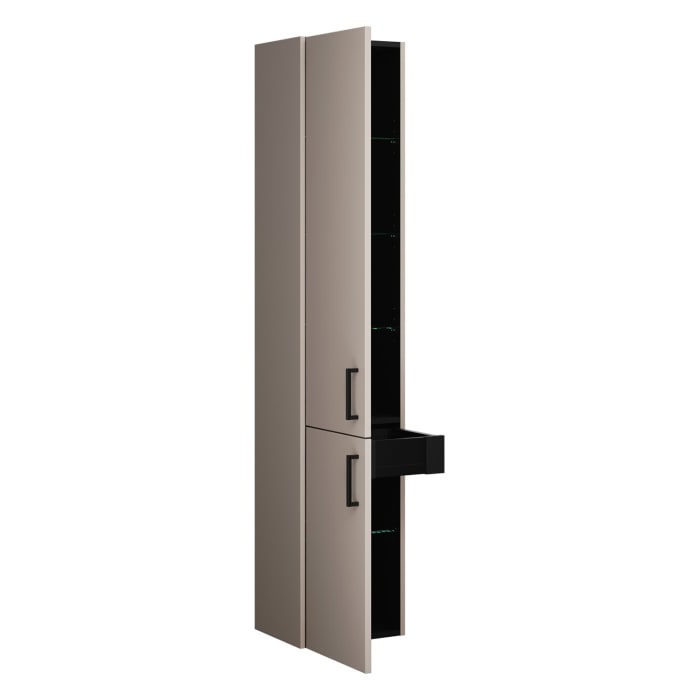 burgbad Eqio Hochschrank 35 x 32 x 176 cm Links, mit Stangengriff G0234