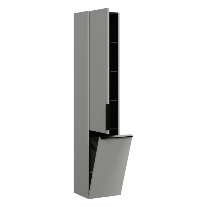 burgbad Eqio Hochschrank 35 x 32 x 176 cm Links, mit Griffleiste G0252
