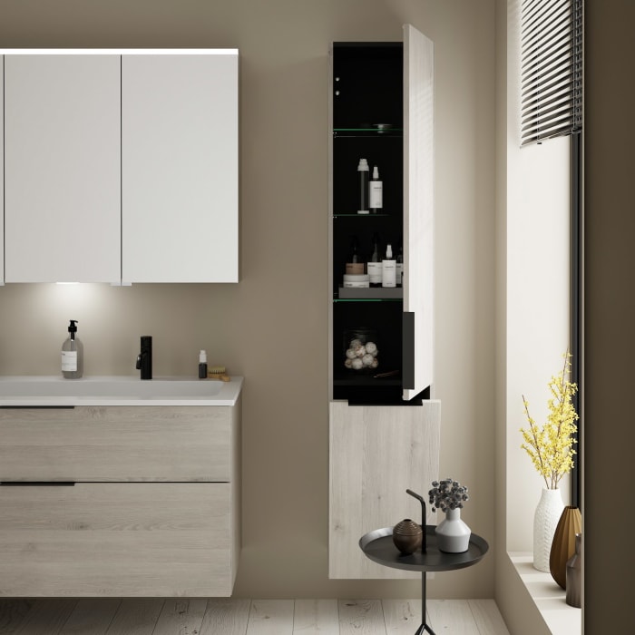 burgbad Eqio Hochschrank 35 x 32 x 176 cm Rechts, mit Griff G0200