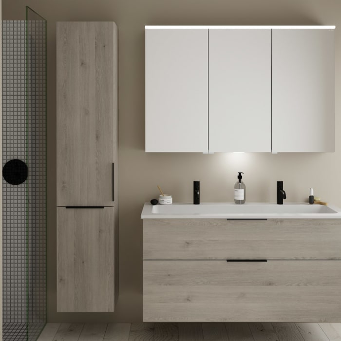 burgbad Eqio Hochschrank 35 x 32 x 176 cm Links, mit Griff G0200