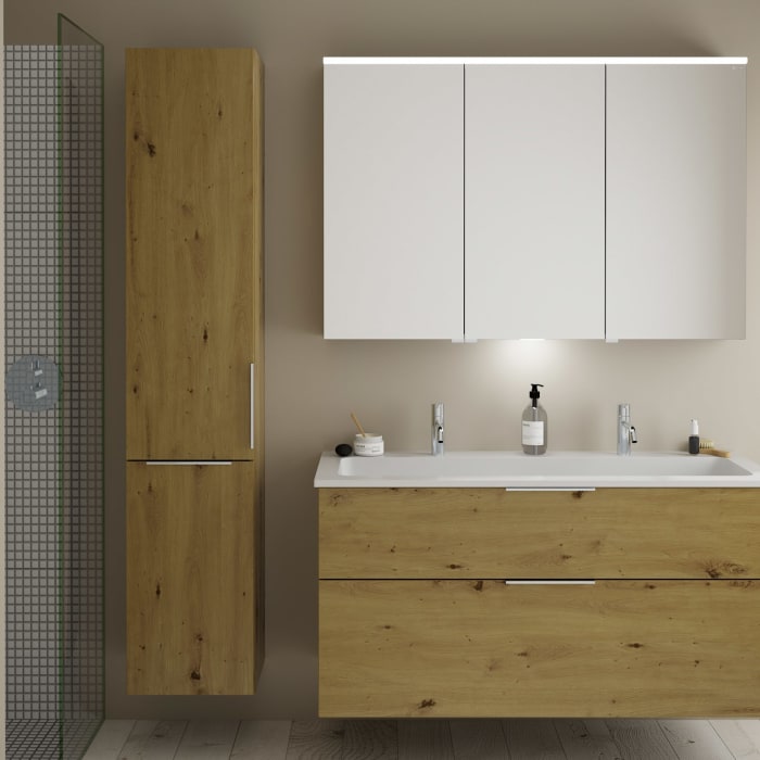 burgbad Eqio Hochschrank 35 x 32 x 176 cm Links, mit Griff G0146