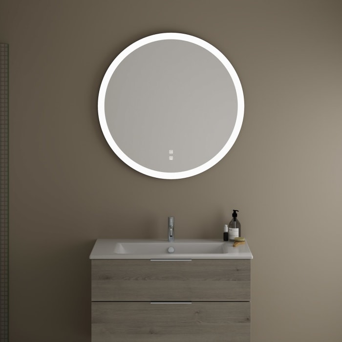 burgbad Eqio Leuchtspiegel rund mit LED-Beleuchtung 90 cm