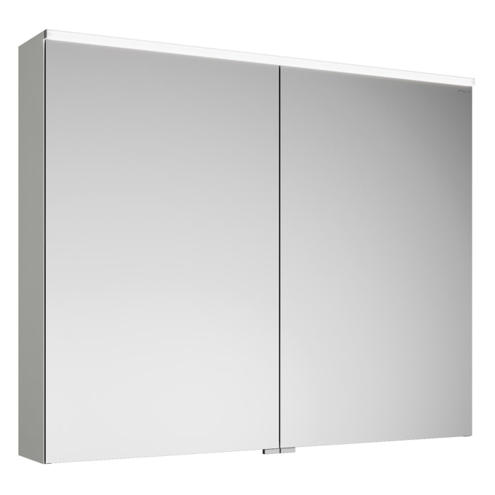 burgbad Eqio Spiegelschrank mit LED-Aufsatzleuchte und LED-Waschtischbeleuchtung 100 cm