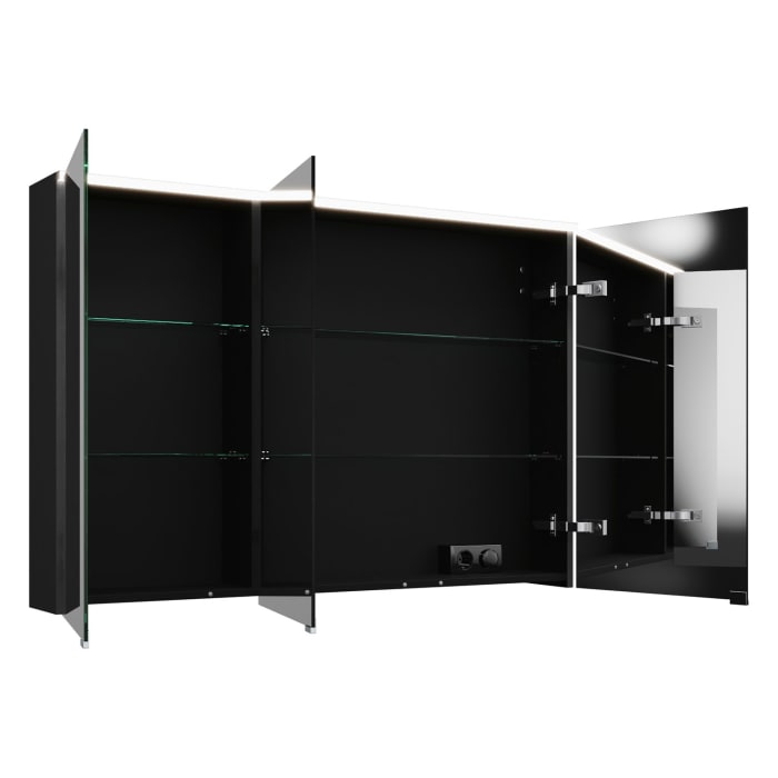 burgbad Eqio Spiegelschrank mit LED-Aufsatzleuchte 120 cm Rechts