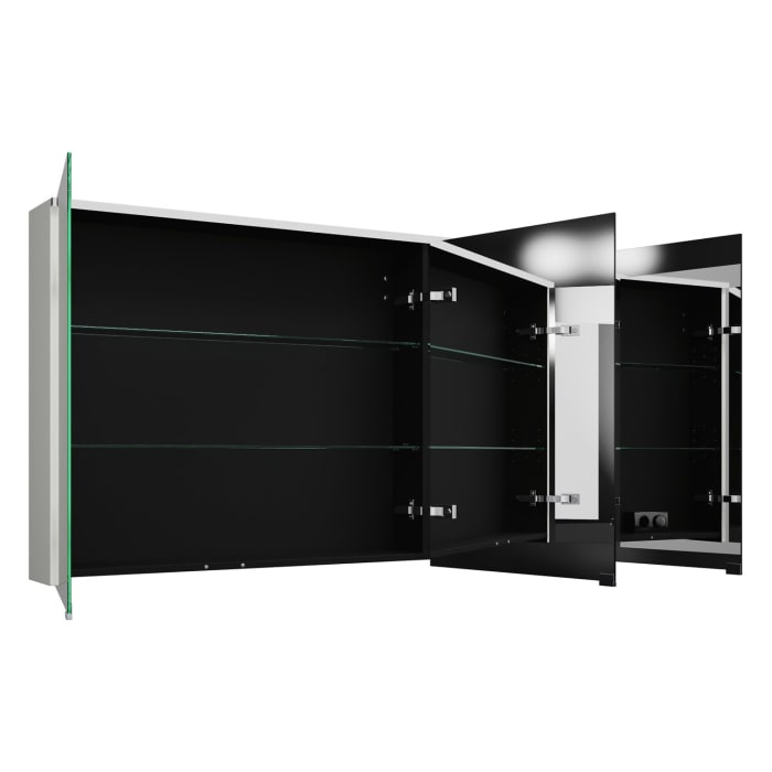 burgbad Eqio Spiegelschrank mit LED-Aufsatzleuchte 140 cm Links