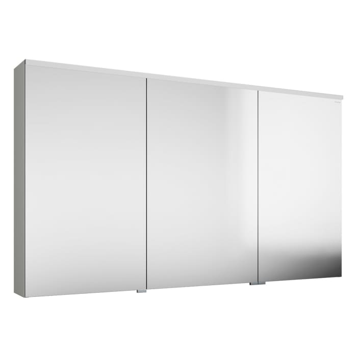 burgbad Eqio Spiegelschrank mit LED-Aufsatzleuchte und LED-Waschtischbeleuchtung 140 cm Rechts