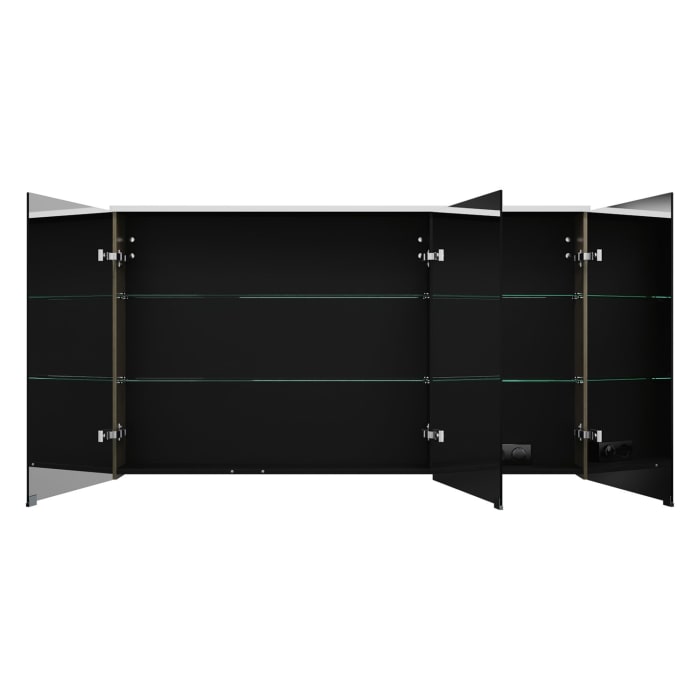 burgbad Eqio Spiegelschrank mit LED-Aufsatzleuchte 140 cm Links