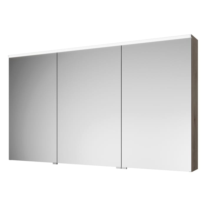 burgbad Eqio Spiegelschrank mit LED-Aufsatzleuchte und LED-Waschtischbeleuchtung 140 cm Rechts