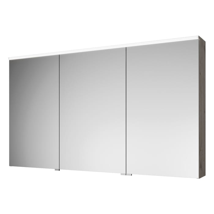 burgbad Eqio Spiegelschrank mit LED-Aufsatzleuchte und LED-Waschtischbeleuchtung 140 cm Rechts