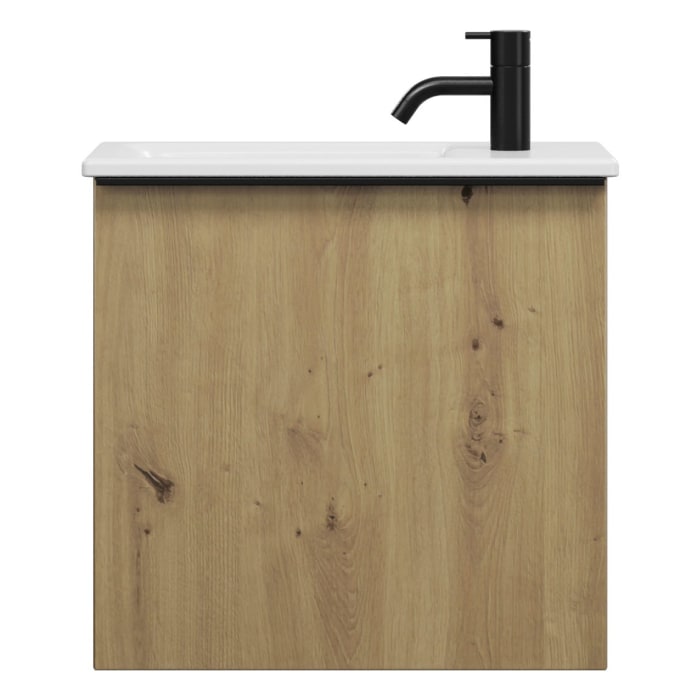 burgbad Eqio Waschtischkombination mit Keramik-Waschtisch Slim, 52 cm, mit Griffleiste G0252