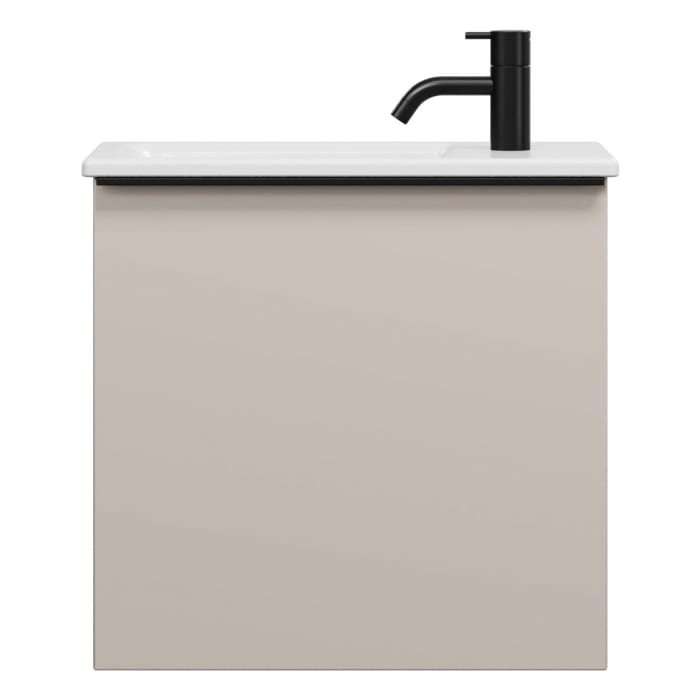 burgbad Eqio Waschtischkombination mit Keramik-Waschtisch Slim, 52 cm, mit Griffleiste G0252