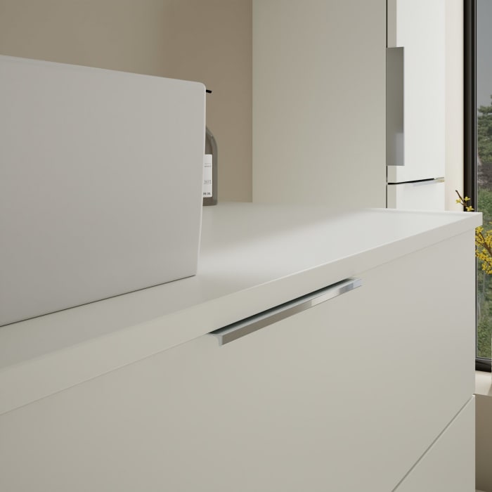 burgbad Eqio Waschtischkombination mit Keramik-Aufsatzwaschtisch 120 cm, links, mit Griff G0146