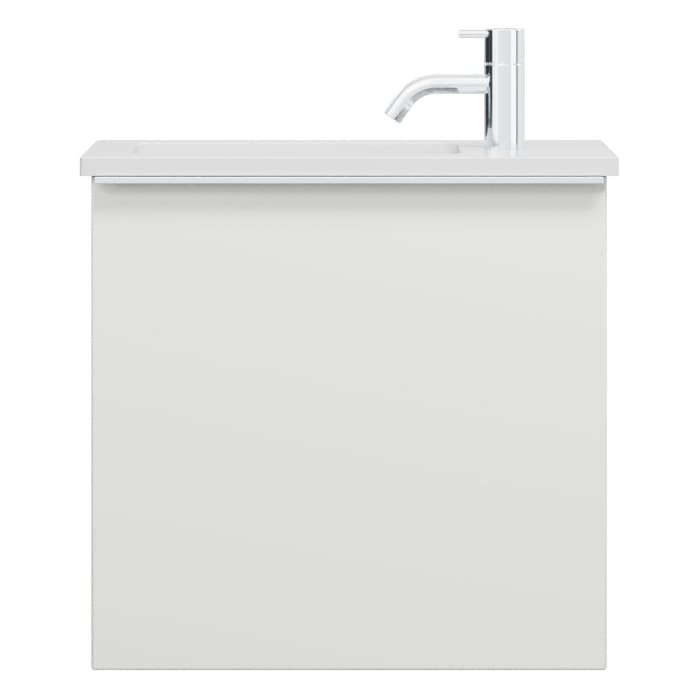 burgbad Eqio Waschtischkombination mit Mineralguss-Waschtisch, 52 cm, mit Griffleiste G0251