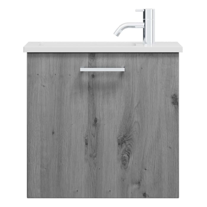 burgbad Eqio Waschtischkombination mit Mineralguss-Waschtisch, 52 cm, mit Stangengriff P95