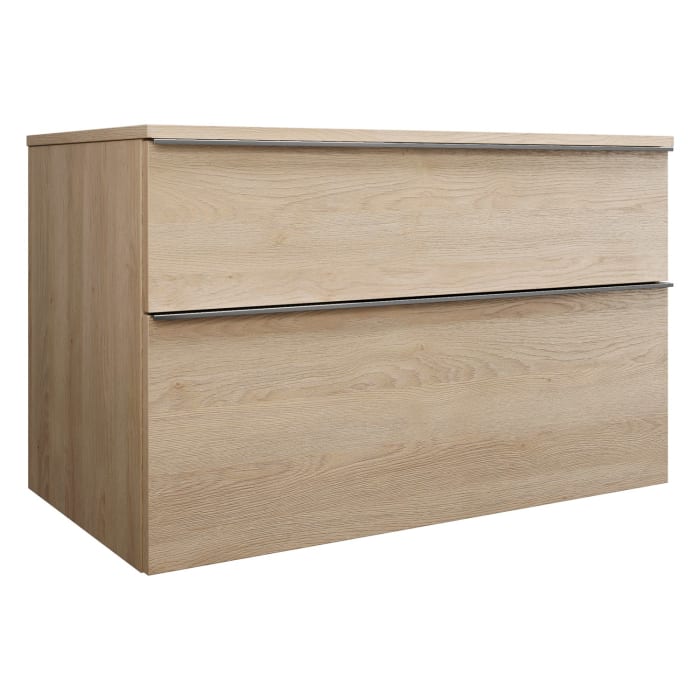 burgbad Eqio Waschtischunterschrank mit Konsolenplatte 100 cm, mit Griff G0251