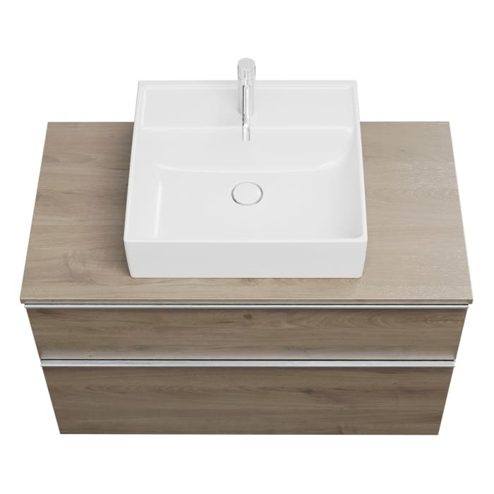 burgbad Eqio Waschtischunterschrank mit Konsolenplatte 100 cm, mit Griff G0251